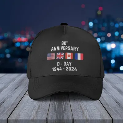 D-Day 80 Years Anniversary Baseball Cap, Gift For Men, Woman Baseball Cap