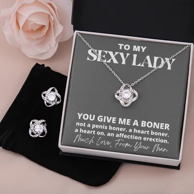 You Give Me A Boner Necklace ♥ Funny gifts for my SEXY LADY