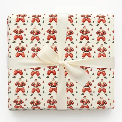 Super Combo Santa - Gift Wrap for Christmas, Holidays Wrapping Paper, Christmas Wrapping Paper