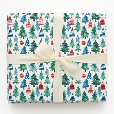 Flag the Trees - Gift Wrap for Christmas, Holidays Wrapping Paper, Christmas Wrapping Paper