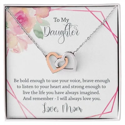 Interlocking Heart Necklace - Be Bold Enough Interlocking Hearts Necklace