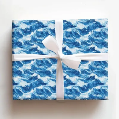 Tidal Wave of Cake - Gift Wrap for Christmas, Holidays Wrapping Paper, Christmas Wrapping Paper