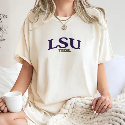 Lsu Tigers T-Shirt, Vintage College Game Day, Retro Campus Football For Women