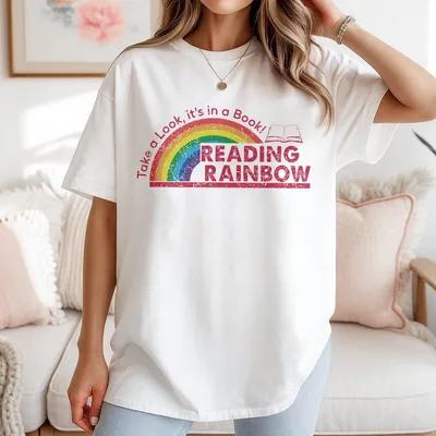 Take A Look It S In A Book T-Shirt Reading Rainbow T-Shirt Book Lover T-Shirt Funny Bookish T-Shirt Librarian T-Shirt Gift For Book
