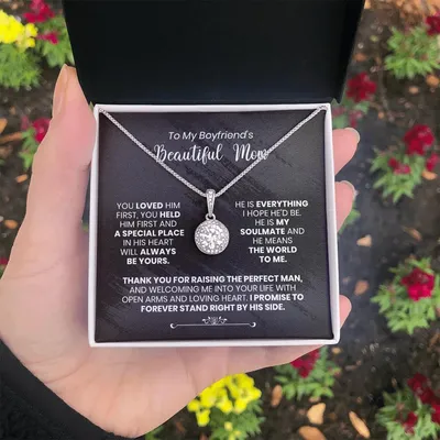 My Boyfriend's Mom - Thank You For Raising The Perfect Man - Eternal Love Necklace