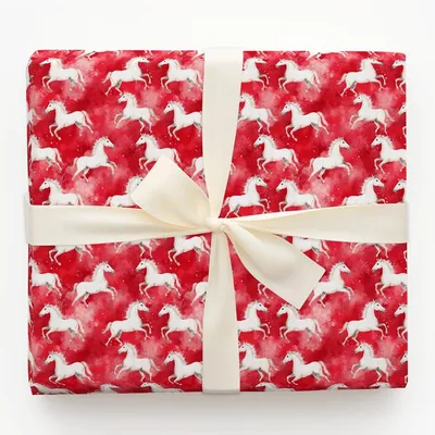 Snow and Rein - Gift Wrap for Christmas, Holidays Wrapping Paper, Christmas Wrapping Paper