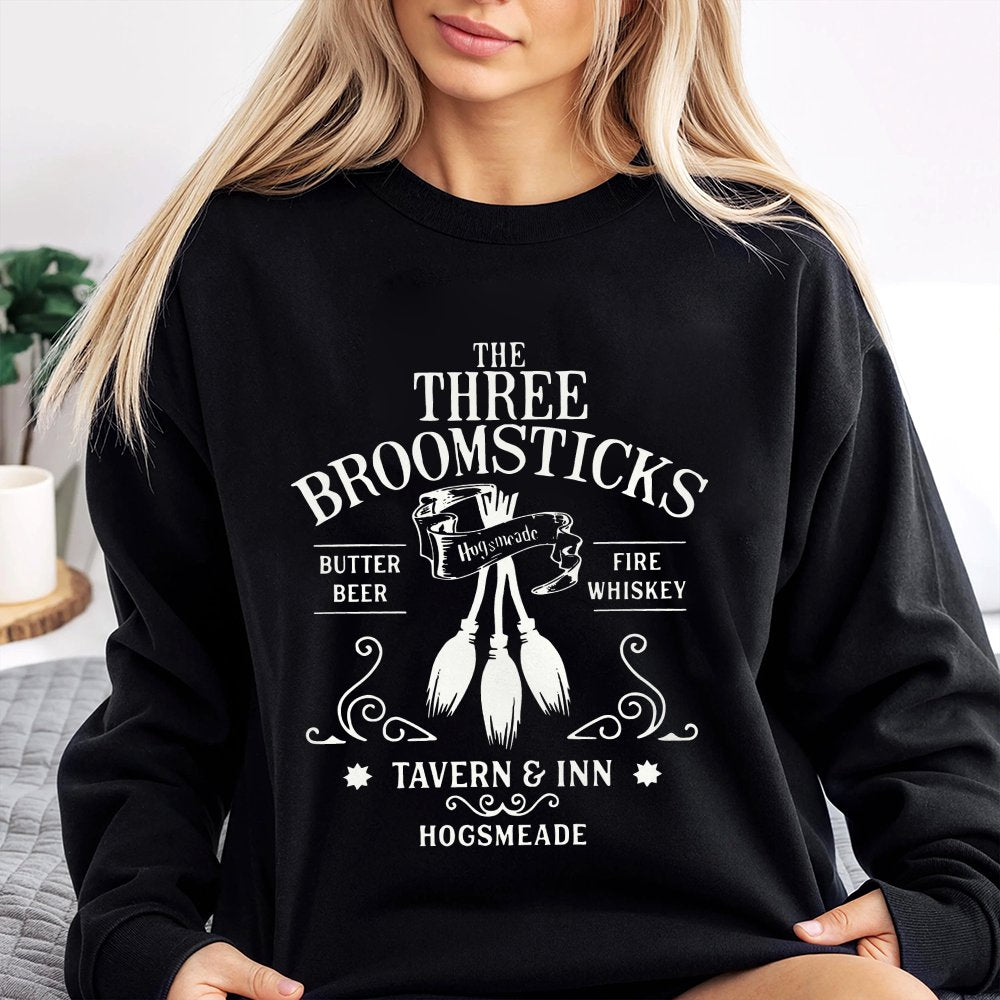 The Three Broomsticks Tavern Inn Sweatshirt Sweatshirt Sweatshirt Wizard Halloween Sweatshirt Magical Enthusiasts Sweatshirt Spooky