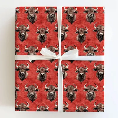 Niagara Horn - Gift Wrap for Christmas, Holidays Wrapping Paper, Christmas Wrapping Paper