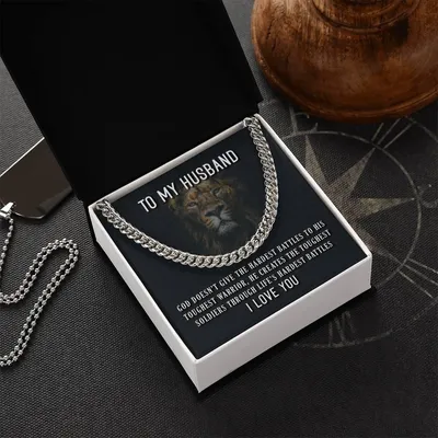 To My Husband ❤️ 🎁  Cuban Link Chain Necklace