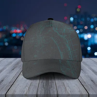 San Diego Nautical Chart Baseball Cap Blue Print Coastal City Explorer Gift Baseball Cap