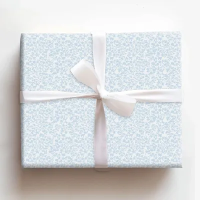 Blue Willow - Gift Wrap for Christmas, Holidays Wrapping Paper, Christmas Wrapping Paper