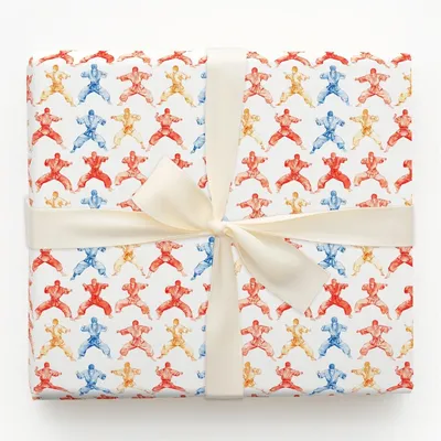 Kick Force - Gift Wrap for Christmas, Holidays Wrapping Paper, Christmas Wrapping Paper
