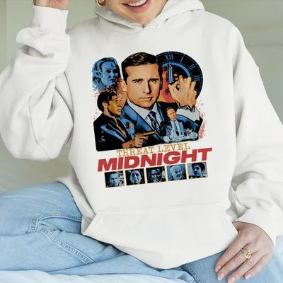 The Office Threat Level Midnight Hoodie – Retro Vintage Unisex Hoodie, Classic Comedy Fan Hoodie
