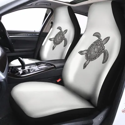 Zentangle Sea Turtle Print Universal Fit Car Seat Covers