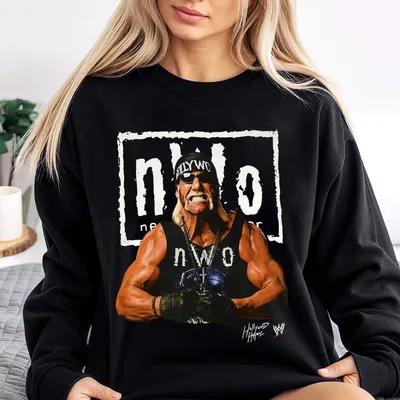 Wwe Official Nwo Hulk Hogan Sweatshirt Classic Wrestling Fan Sweatshirt Vintage Retro Hulkamania Sweatshirt For Men And Women