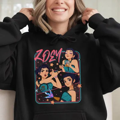 Zoey Huntrix Kpop Demon Hunters Hoodie First Day Of Kindergarten Hoodie Back To School Outfit Cute Hoodie Birthday