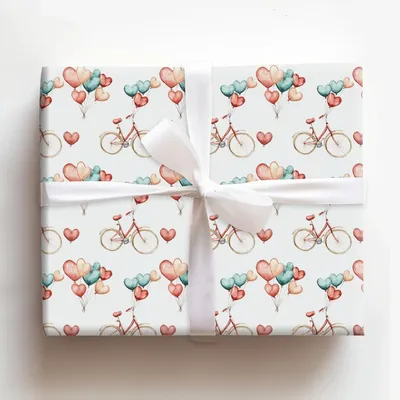 Spinning for Love - Gift Wrap for Christmas, Holidays Wrapping Paper, Christmas Wrapping Paper