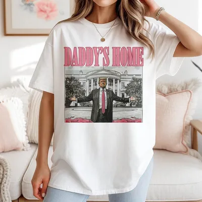 Daddys Home T-Shirt T-Shirt T-Shirt Retro Gift For Myfriends Cotton Womenswear Tops