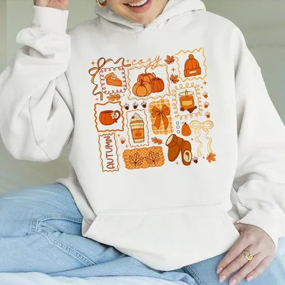 Cozy Season Hoodie, Preppy Fall Bow Pumpkin, Girly Autumn Hoodie, Cute Lace Cozy Season Top