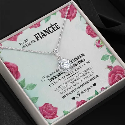 I'll Be By Your Side Through Good And Bad Times Eternal Hope Necklace Gift For Fiancee