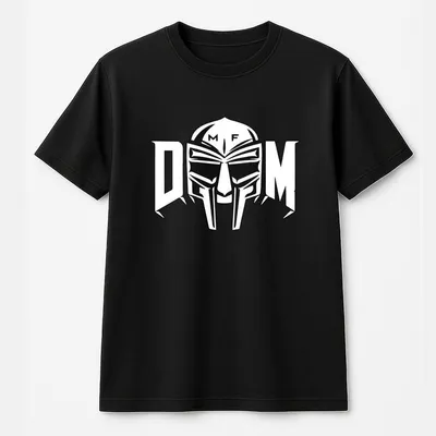 Mf Doom All Caps Forest Green T-Shirt, Hip Hop Tribute, Vintage Comic Style Rapper Graphic, Streetwear Fan Favorite