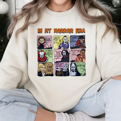In My Horror Era Sweatshirt Swiftie Halloween The Horror Tour Sweatshirt Micheal And Jason Sweatshirt Ghost Top Gift Idea