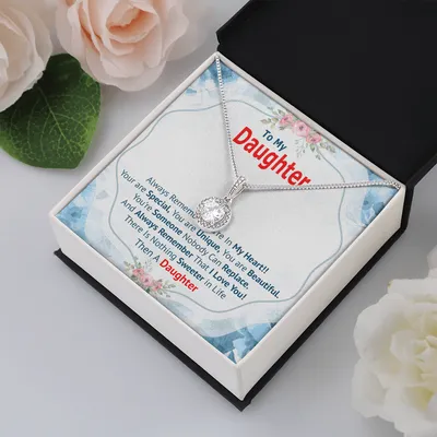 Gift for Daughter From Dad, Daughter Father Necklace, Daughter Gift From Dad, to My Daughter, Daughters Birthday, Unique, Grown Up Daughter - DAD To Daughter Necklace Jewelry Gift Love Dad To Daughter Necklace