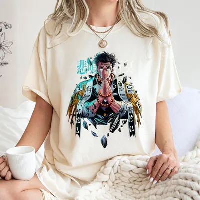 Himejima Gyomeii T- T-Shirt, Demon Slayer Character T-Shirt, Anime Color T-Shirt, Unisex T-Shirt