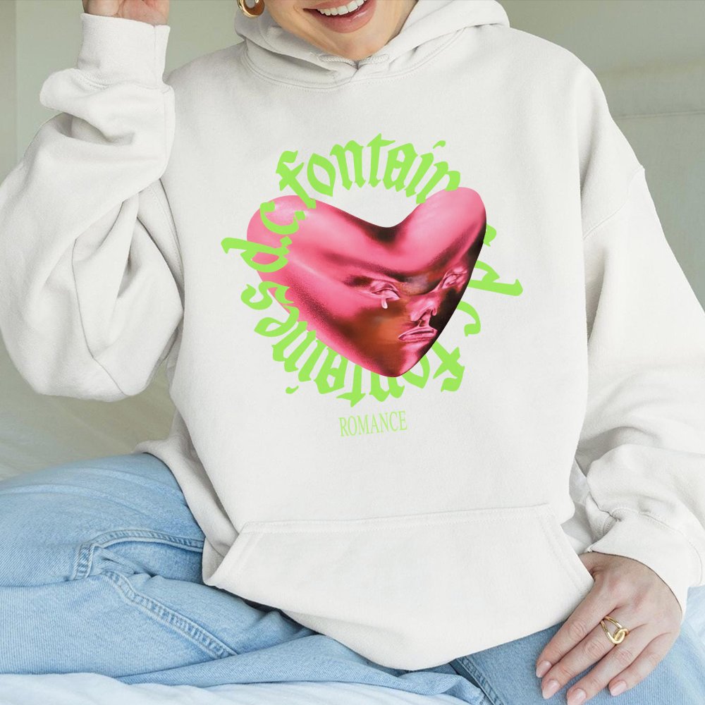 Fontaines Romance Men Clothing Hoodie Hoodie Homme New In Top Hoodie Round Neck Printing Hoodie Casual