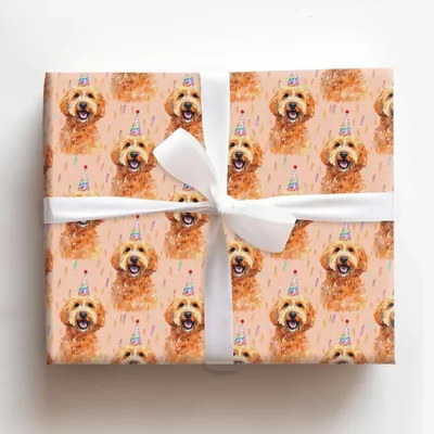 Doodle Birthday Dreams - Gift Wrap for Christmas, Holidays Wrapping Paper, Christmas Wrapping Paper