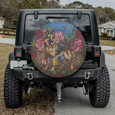 Chihuahua Dog Spare Tire Cover With Or Without Backup Camera Hole, Chihuahua Dog Spare Tire Cover Spare Tire Cover