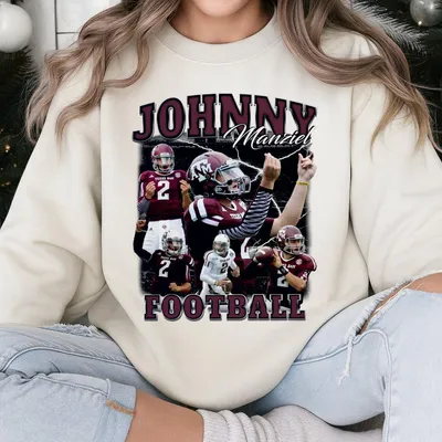 Vintage 90s Style Johnny Manziel Sweatshirt Johnny Manziel Sweatshirt Retro Johnny Manziel Sweatshirt Football Sweatshirt Unisex Graphic Sweatshirt