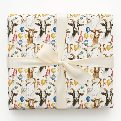 Party Animal - Gift Wrap for Christmas, Holidays Wrapping Paper, Christmas Wrapping Paper