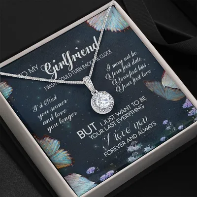 Gift For Girlfriend Love You Longer Forever Eternal Hope Necklace