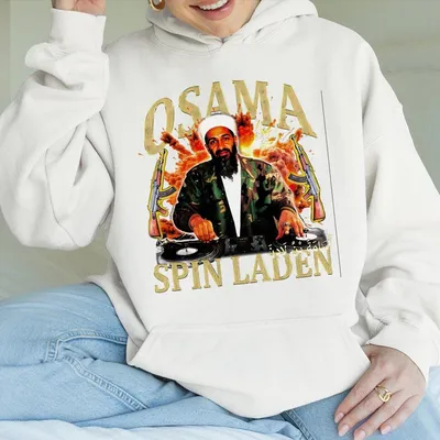 Osama Spin Laden 90s Style Vintage Raptee Hoodie ,Graphic Hoodie, Unisex Hoodie,Gif For Him, Gif For Her, Trending Hoodie