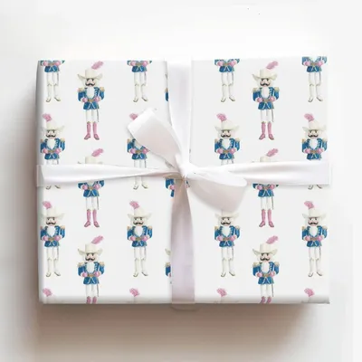 Nutcracker Out West - Gift Wrap for Christmas, Holidays Wrapping Paper, Christmas Wrapping Paper
