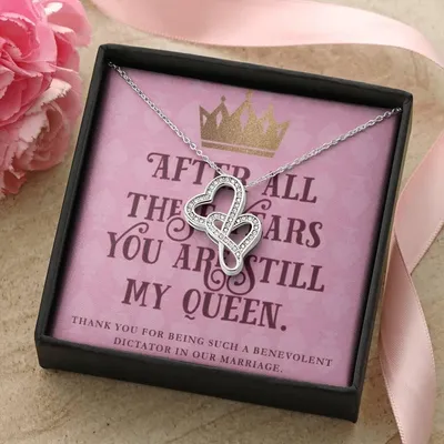 LOVE YOU FOREVER 💕 Double Hearts Necklace