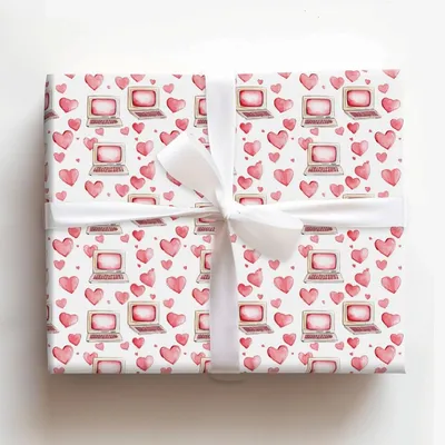 Love Connection - Gift Wrap for Christmas, Holidays Wrapping Paper, Christmas Wrapping Paper