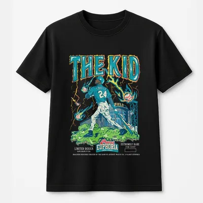 The Kid Ken Griffey Jr. Graphic T-Shirt – Retro Baseball Streetwear T-Shirt – Planet Euphoria Limited Edition Sports Art T-Shirt