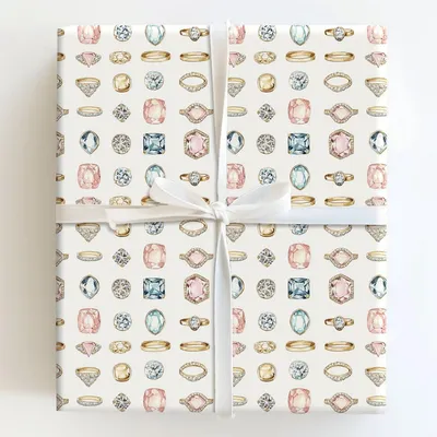 Seraphina - Gift Wrap for Christmas, Holidays Wrapping Paper, Christmas Wrapping Paper