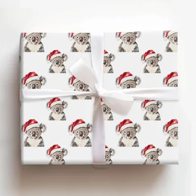 Koala Carol - Gift Wrap for Christmas, Holidays Wrapping Paper, Christmas Wrapping Paper