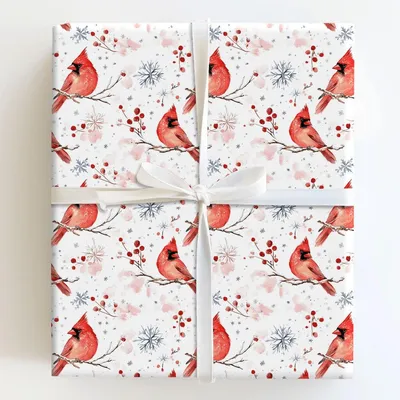 Birds of a Feather - Gift Wrap for Christmas, Holidays Wrapping Paper, Christmas Wrapping Paper