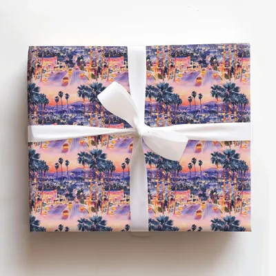 Cali Christmas - Gift Wrap for Christmas, Holidays Wrapping Paper, Christmas Wrapping Paper