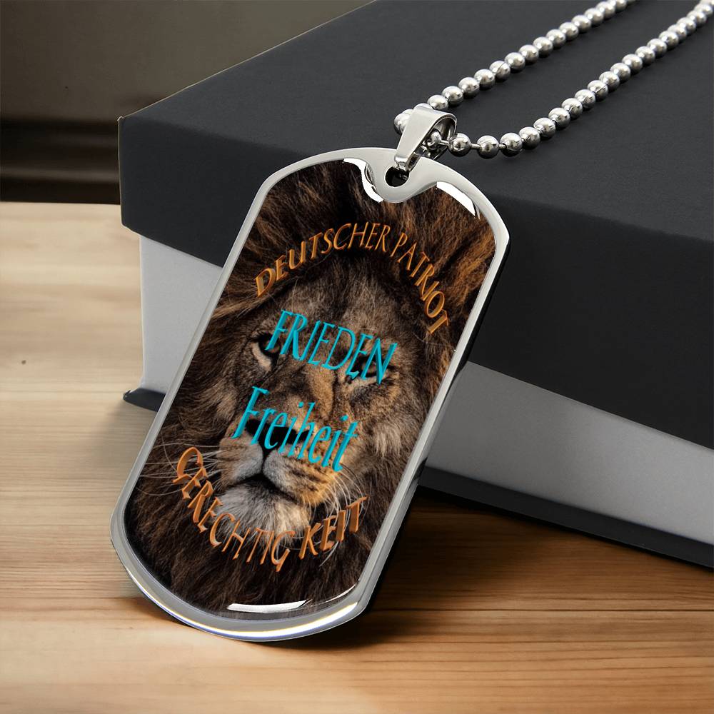German Patriots - Army Tag Necklace, Dog Tag