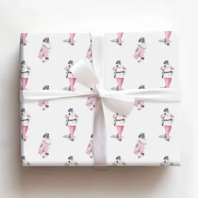Patrol Santa - Gift Wrap for Christmas, Holidays Wrapping Paper, Christmas Wrapping Paper