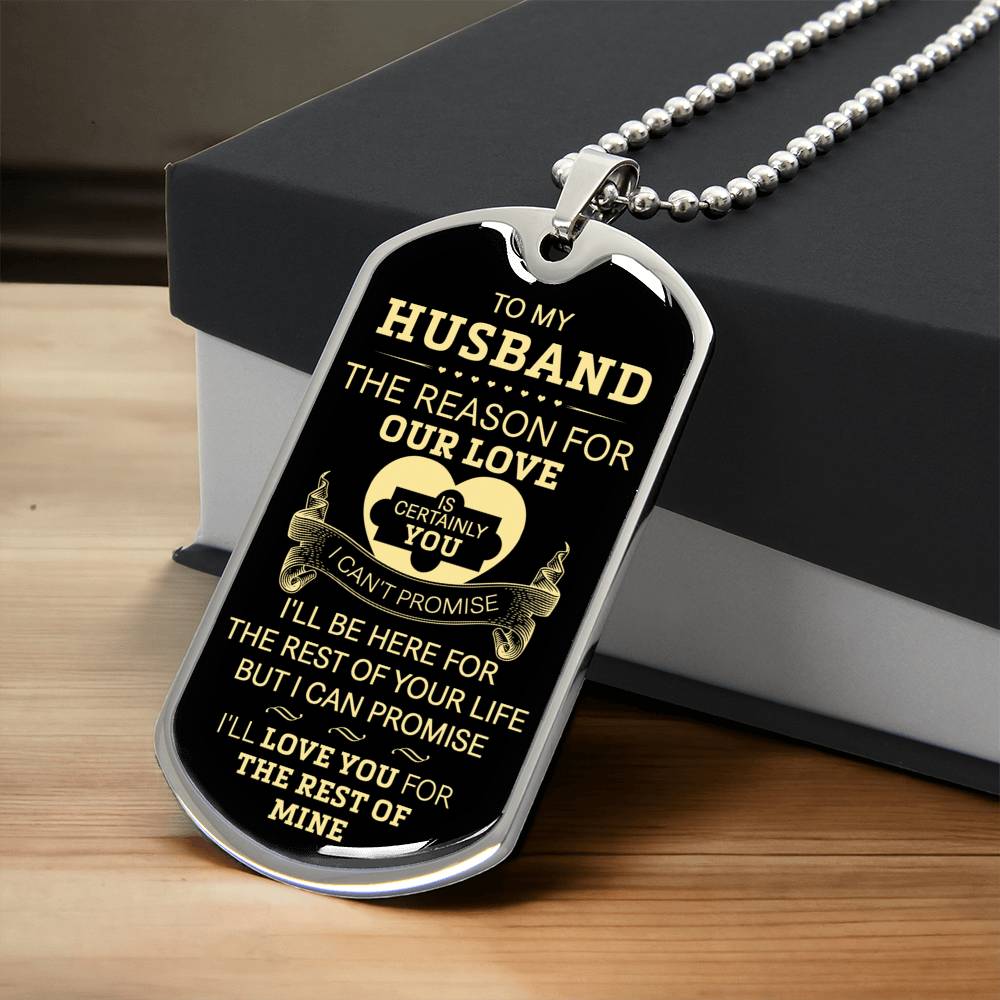 Gift For Husband - Certainly You - Dog Tag - Army Tag Necklace, Dog Tag