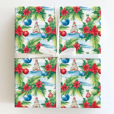 Hawaiian Tidings - Gift Wrap for Christmas, Holidays Wrapping Paper, Christmas Wrapping Paper