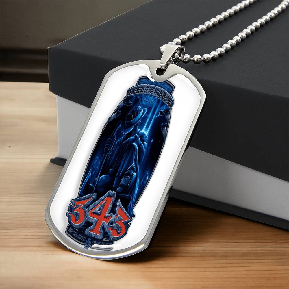 Best Gift For Firefighter - Army Tag Necklace, Dog Tag