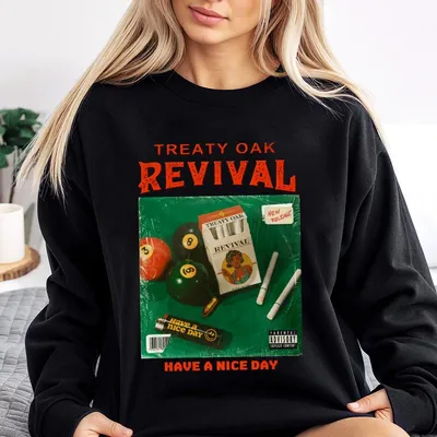 Treaty Oak Revival Sweatshirt Retro Style Unisex For Men And Women Celebrate Unique Fashion Casual Daily Wear Tikto