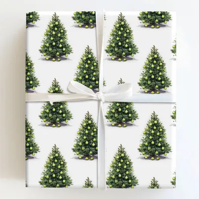Holiday Rally Tree - Gift Wrap for Christmas, Holidays Wrapping Paper, Christmas Wrapping Paper